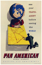 Pan Am See Your Travel Agent Before Seeing the World (Globe)
