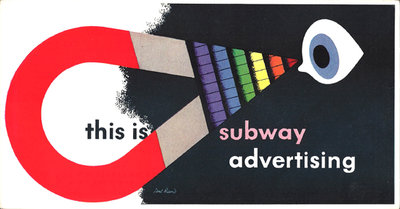 Mini Subway Car Card <br>No. 08 - This is Subway Advertising