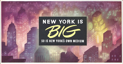 Mini Subway Car Card <br>No. 04 - New York is Big