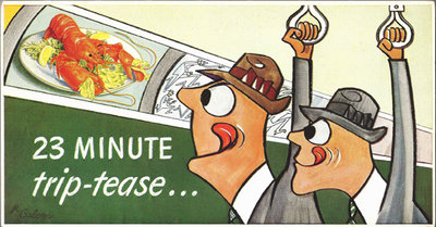 Mini Subway Car Card <br>No. 11 - 23 Minute Trip-tease