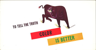 Mini Subway Car Card <br>No. 17 - To Tell the Truth Color is Better