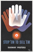 Mini Subway Poster Card <br> Stop 'Em to Sell 'Em
