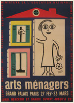 Arts Menagers (Blue Background/House) 47x63