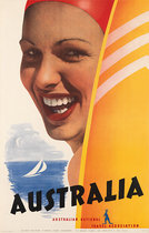 Australia (Woman with Surfboard)
