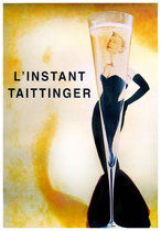 L'Instant Taittinger (Woman in Black Dress/ LARGE)