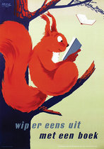 Met een Boek (Squirrel)