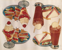 American Die Cut- Milk Shakes and Sandwiches