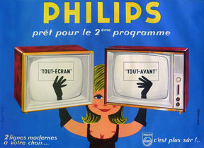 Philips TV Woman (Blue)