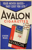 Avalon Cigarettes- Blue & Red