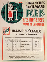 Arts Menagers  (SNCF Train Schedule15x20)