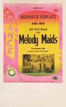 Rainbow Roll Band Poster Bernice Krejci and her all girl band the Melody Maids