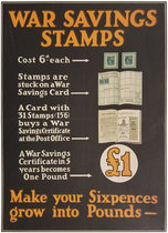 War Savings Stamps - Make your Sixpences grow into Pounds