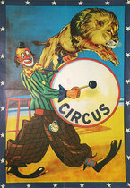 Circus (Clown Drummer and Lion)