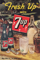 7up Fresh Up With 7up You like it it likes you (Bar)
