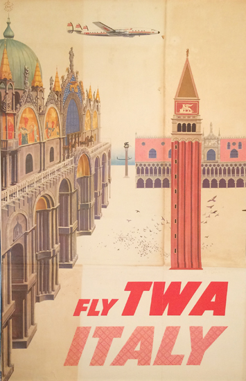 FLY TWA Italy St, Marks Square Venice