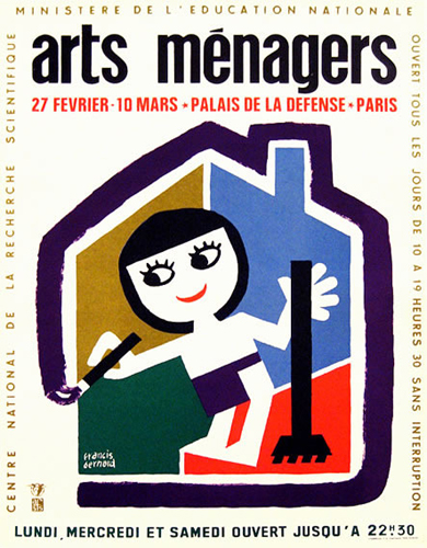 Arts Menagers (Colorful House & Painter/ 15x20)