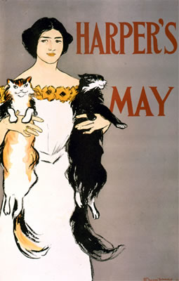 Harper's - May (Woman & Cats)