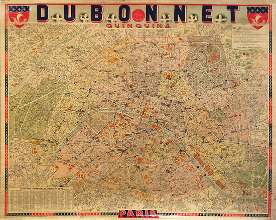 Dubonnet Paris Map