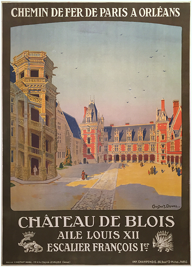 Chemin de Fer De Paris A Orleans Chateau de Blois