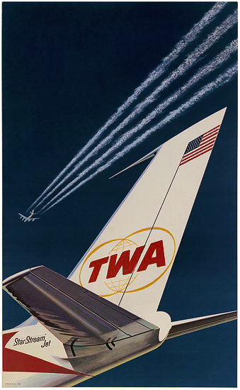           TWA Star Stream Jet Tail