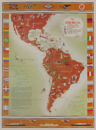 The Americas  Pan Am Map