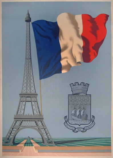 French Flag and Eiffel Tower