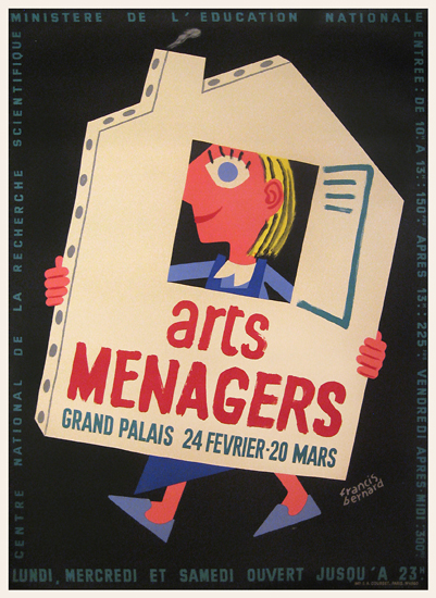 Arts Menagers (Black Background/House) 47x63