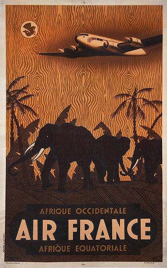 Air France - Afrique Occidentale/Equatoriale (Elephants)