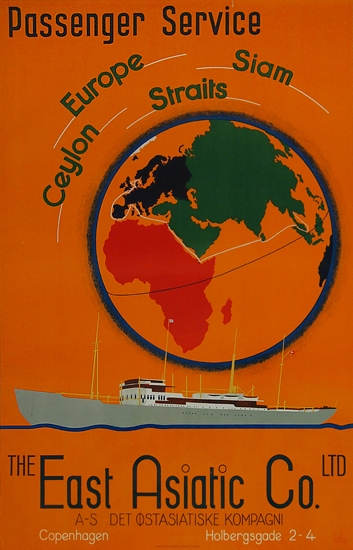 The East Asiatic Co. Passenger Service (Orange Globe)