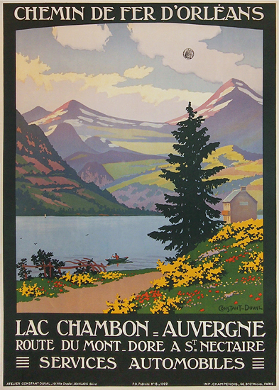 Lac Chambon Auvergne (Chemin De Fer D'Orleans)