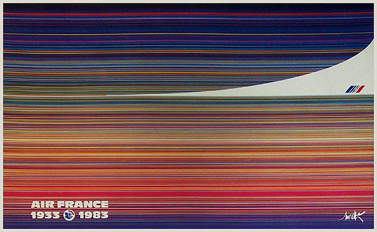 Air France Fifty Anniversary 1933 to 1983 Concorde
