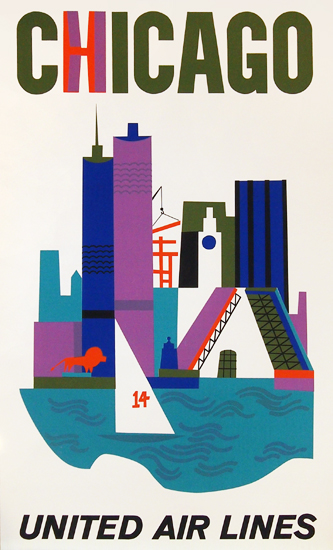 United Airlines Chicago (Silkscreen)