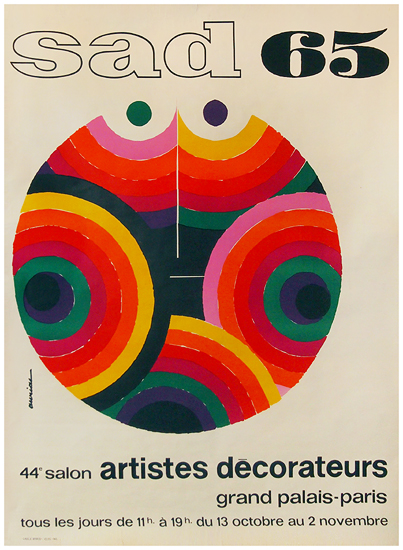 Salon Artistes Decorateurs (SAD) Grand Palais Paris 1965