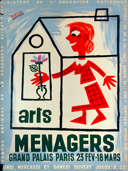 Arts Menagers (Pale Blue) 47x63