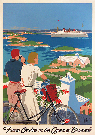 Furness Cruises on the Queen of Bermuda (Tourists with Bike)