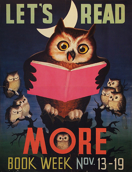                                         Book Week Let's Read More (Owl)