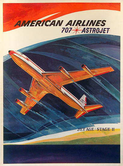 American Airlines 707 Astrojet Jet Age Stage II