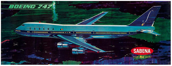 Sabena Boeing 747 Horizontal