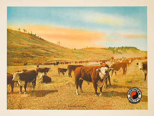 Northern Pacific Railway Montana Roundup (Cattle)