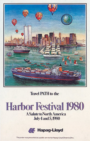 NYC Harbor Festival 1980 Travel PATH to the NYC (Globe)