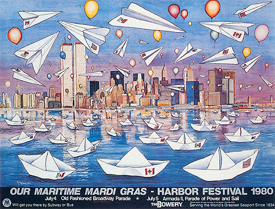 Harbor Festival 1980 - Mardi Gras Paper Ships & Planes