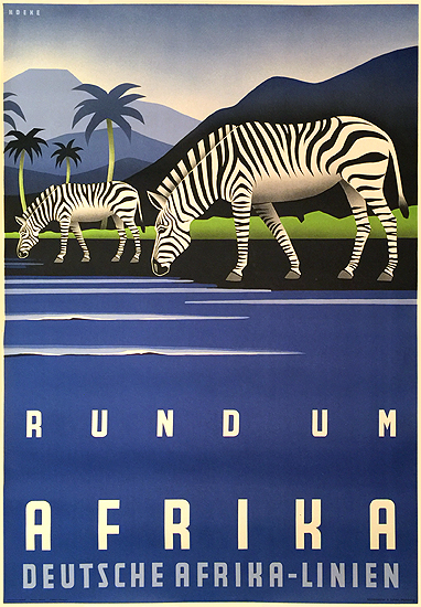 Deutsche Afrika- Rundum Afrika Zebra