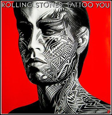 ORIGINAL THE ROLLING STONES 1981 TATTOO YOU TONGUE PROMO POSTER MICK JAGGER 