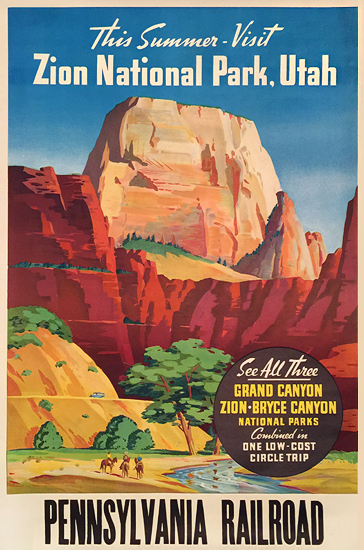 Pennsylvania Railroad Zion National Park, Utah (Grand Canyon)