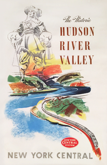 Hudson River Valley  by New York Central Train system