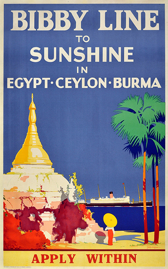 Bibby Line to Sunshine in Egypt Ceylon Burma