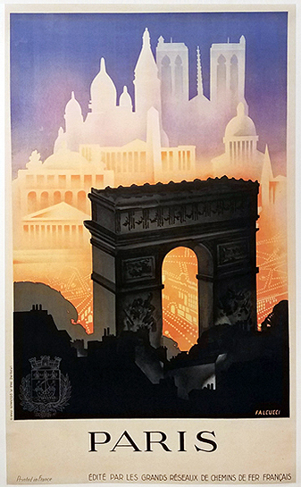 Paris Arc De Triomphe in Shadow