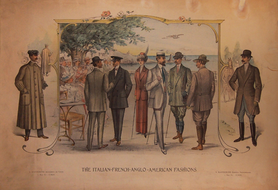 The Italian French Anglo American Fashions (Mostly Men)