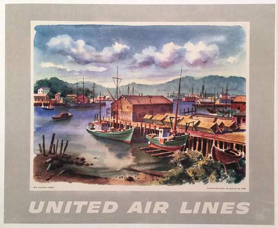 United Calendar Series - New England Harbor