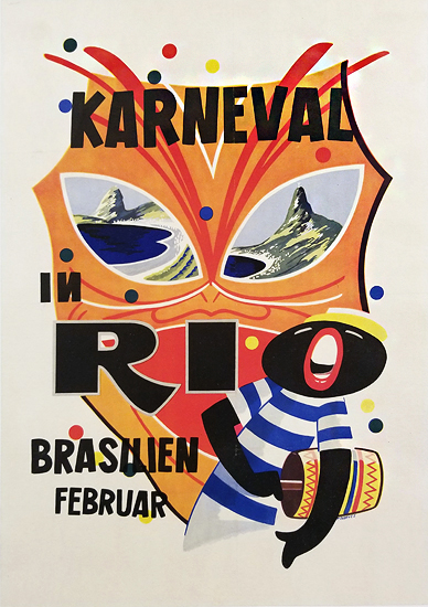 Karneval Rio Brasilien Februar